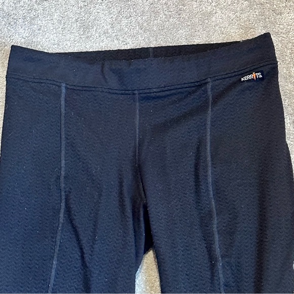 Kerrits Herringbone Riding Tights Breeches for Cool Weather. Black Ladies XL - Picture 6 of 7